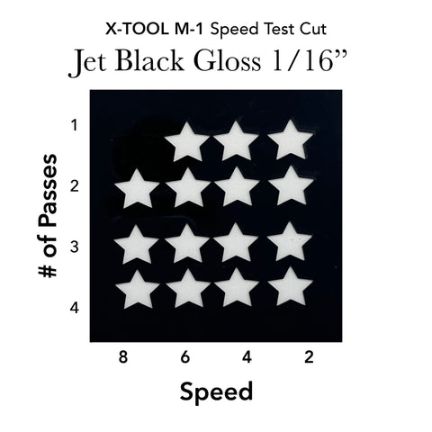 Jet Black Gloss Acrylic 1/16 Inch