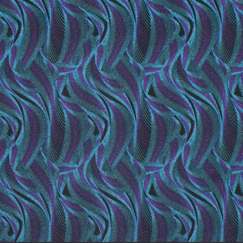 204/Blue Retro GLITTER HTV, 12x12"