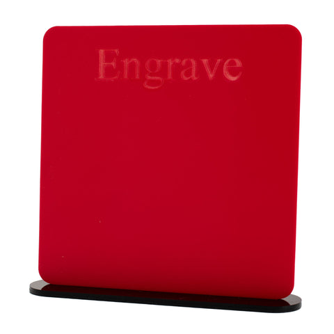 Cherry Red Matte Acrylic