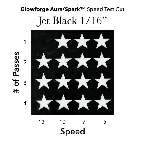 Jet Black Gloss Acrylic 1/16 Inch