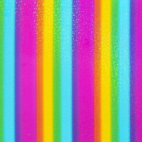 228/Rainbow GLITTER HTV, 12x12"