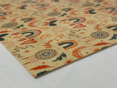 Boho Chic Basswood Patterns, 12x12", 1/16", Laser Ready