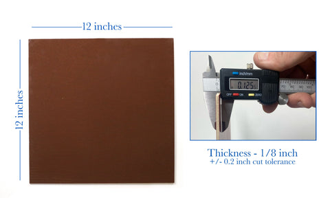 Maker Boards Colors - Chocolate, 12x12", 1/16" or 1/8"