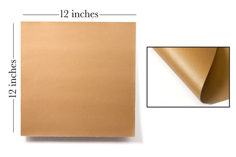 Camel Faux Leather, Laser Safe, 12x12"