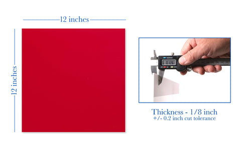 Cherry Red Matte Acrylic