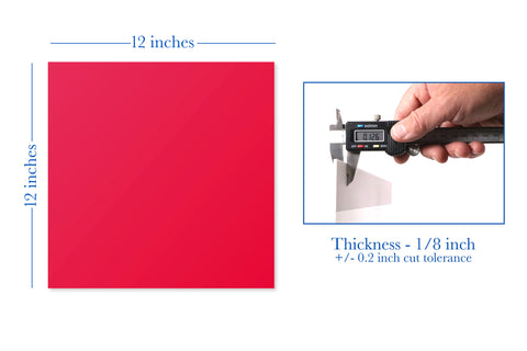 Cherry Red Transparent Acrylic