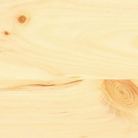 Knotty Pine Wood Veneer, 12x12", Unfinished, 4 Pack