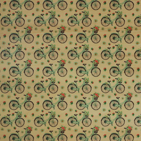 Floral Bicycles Basswood Patterns, 12x12", 1/16", Laser Ready