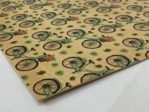 Floral Bicycles Basswood Patterns, 12x12", 1/16", Laser Ready