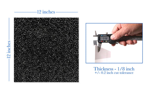 Fresh Asphalt Black Textured Acrylic