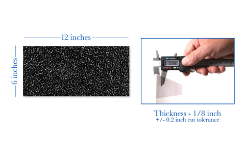 Fresh Asphalt Black Textured Acrylic
