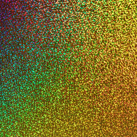 308/Golden Rainbow HOLO HTV, 12x12"