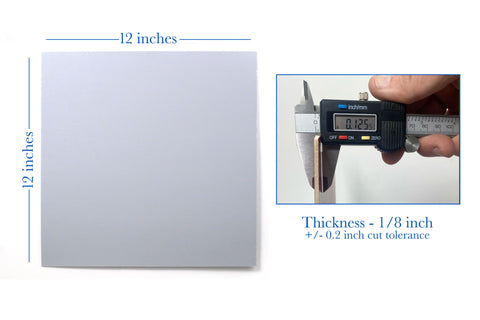 Maker Boards Colors - Gray, 12x12", 1/16" or 1/8"