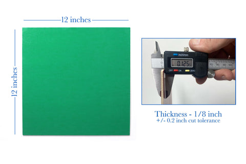 Maker Boards Colors - Green, 12x12", 1/16" or 1/8"