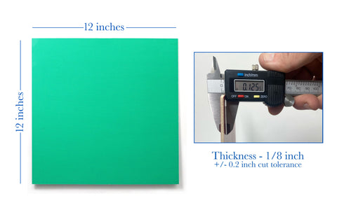 Maker Boards Colors - Light Green, 12x12", 1/16" or 1/8"