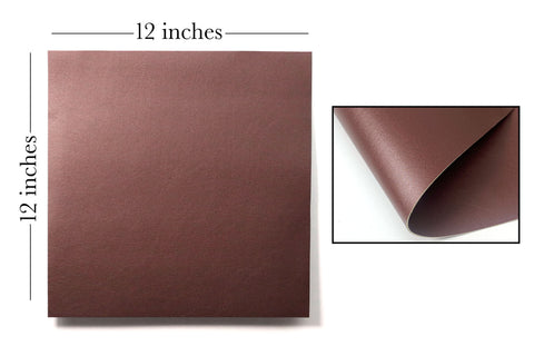 Mahogany Faux Leather, Laser Safe, 12x12"
