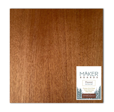 Natural Ply - Mahogany, 1/8", 12x12", Finished