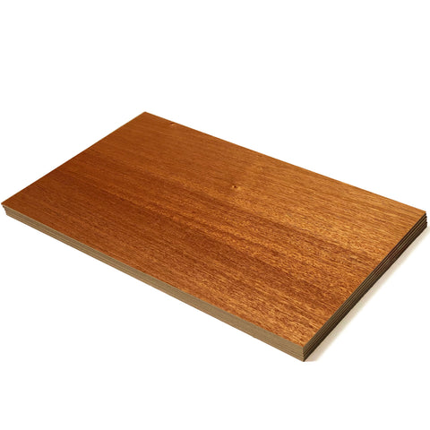 Finished Mahogany, African 1/8 Double Sided, 6 Sheets