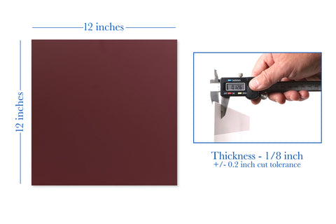 Merlot Red Frosted Window Acrylic