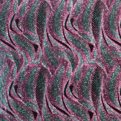 227/Pink Retro GLITTER HTV, 12x12"