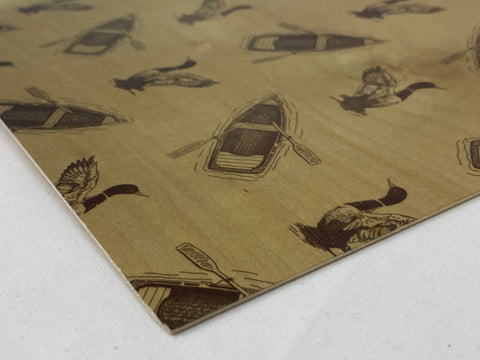 Pond Life Basswood Patterns, 12x12", 1/16", Laser Ready