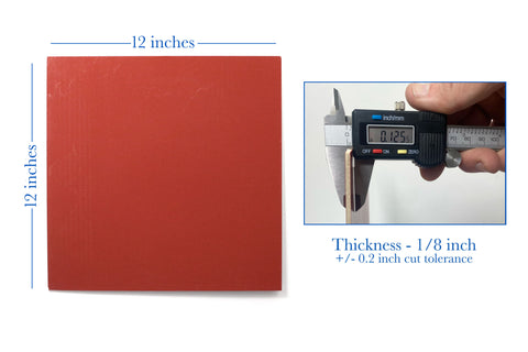 Maker Boards Colors - Rustic Red, 12x12", 1/16" or 1/8"
