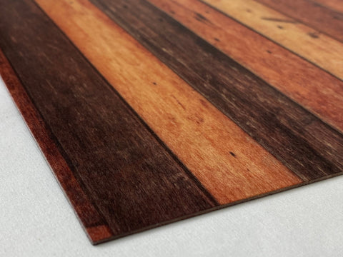 Red Barn Wood Basswood Patterns, 12x12", 1/16", Laser Ready