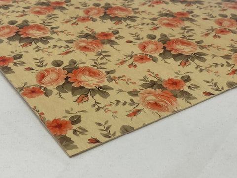 Spring Roses Basswood Patterns, 12x12", 1/16", Laser Ready