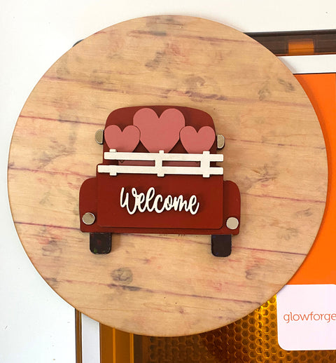 Maker Boards Colors - Rustic Red, 12x12", 1/16" or 1/8"