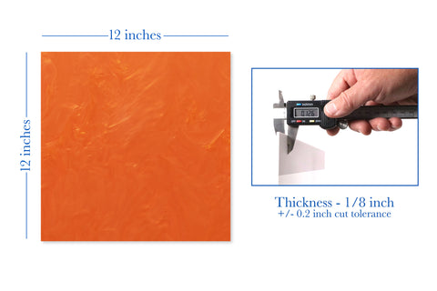 Turmeric Orange Pearlescent Acrylic