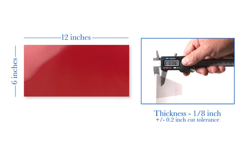 Vermillion Red Metallic Acrylic