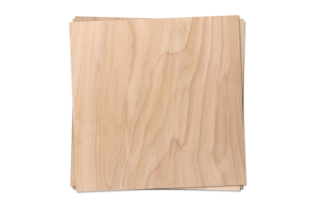 Birch Mdf White Birch, 1/8th inch, MDF Core, 4 Pack, 12x12